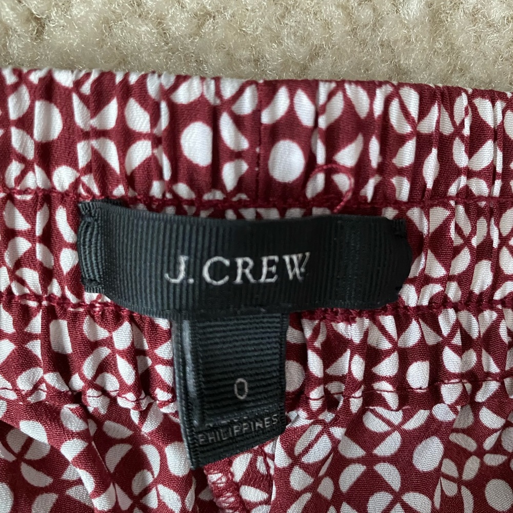 Red & White Patterned Pants - image 2